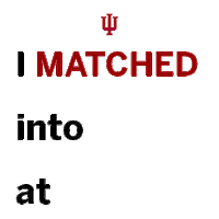 IUSchoolofMedicine matchday2021 iusm iusm2021 iusmmatchday Sticker