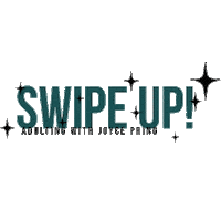 Swipe Up Joyce Pring Sticker by Adulting with Joyce Pring