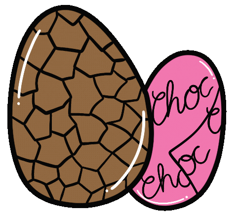 Easter Bunny Sticker by Natalie Michelle Watson