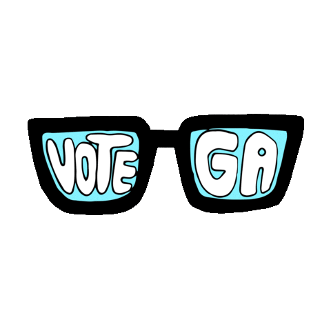 Senate Race Glasses Sticker by INTO ACTION