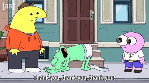 Happy Thank You Thank You GIF by Adult Swim