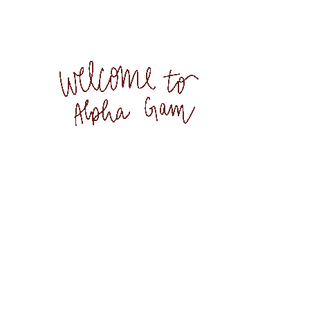rachelemeltzer giphyupload welcome sorority alpha gam Sticker