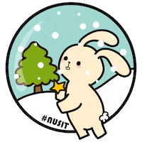nus_it merry christmas christmas snow national university of singapore bitbit Sticker