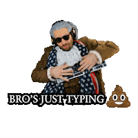 Keyboard Just Typing Sticker