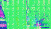 TangerineShadow glitch trippy green glitchart GIF