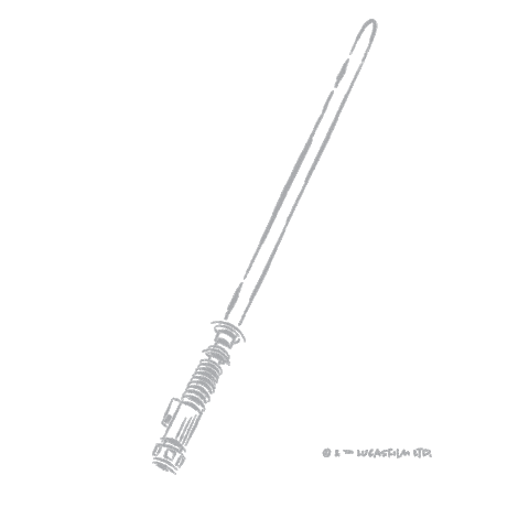 Star Wars Lightsaber Sticker by Disney D23