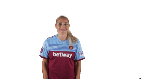 West Ham Shrug Sticker by Barclays FAWSL