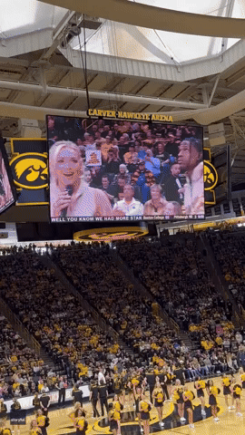 'Let's Go Iowa!': Travis Scott Cheers at College Basketball Game
