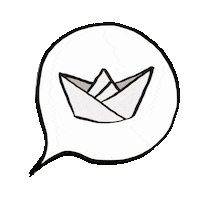 nanivasques blue water sea boat Sticker