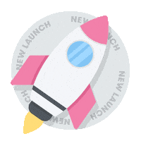 Rocket Launch Sticker by Hush Digital