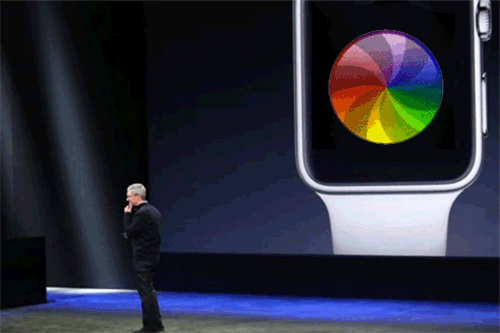 apple watch spinning rainbow wheel GIF by Cheezburger