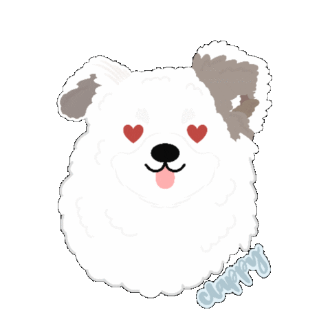 In Love Pomeranian Sticker