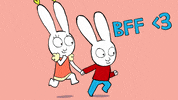 Best Friends Love GIF by Simon Super Rabbit