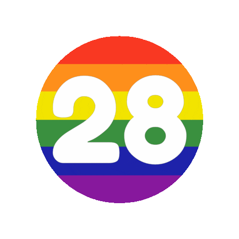 Rainbow Number Sticker