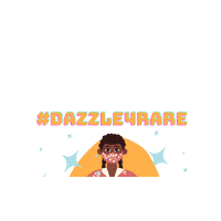 dazzle4rare woman sparkle mask woc Sticker