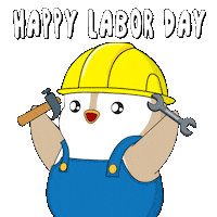Labor Day Penguin Sticker by Pudgy Penguins