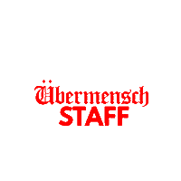 Übermenschstaff Sticker