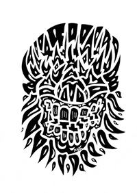 black and white mask GIF by Miron