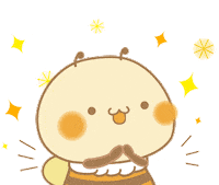 Bee Applause Sticker by てくのハウス｜てくマル＆マキびぃ