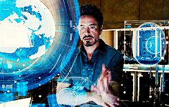TechDogs-"Advanced Configurations"-"Tony Stark Interacting With a Holographic Interface in His Lab"