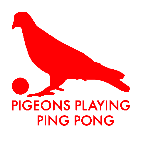 pigeonsplaying funk ping pong pigeons pppp Sticker