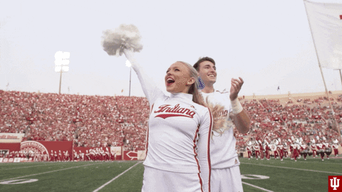 Cheer Fans GIF by Indiana Hoosiers