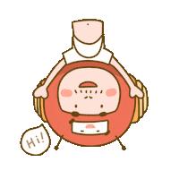 Noemoart cartoon hi character 哈嘍 Sticker