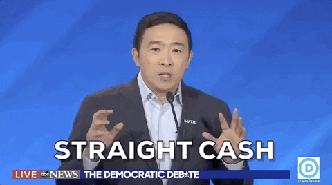 Democratic Debate Straight Cash GIF by GIPHY News