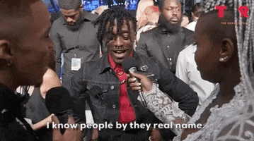 theshaderoom red carpet lil uzi vert the shade room i know people by they real name GIF