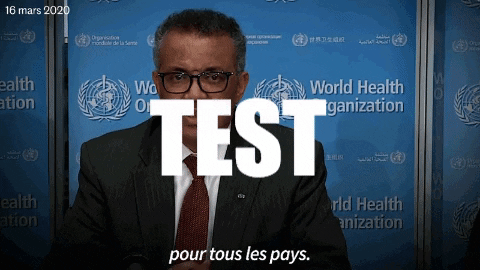 World Health Organization Test GIF by THEOTHERCOLORS