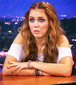 Shocked Miley Cyrus GIF