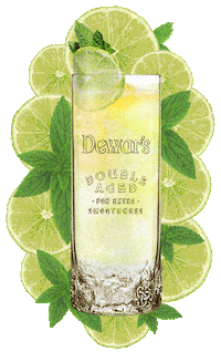 Orange Pattern Sticker by Dewar's