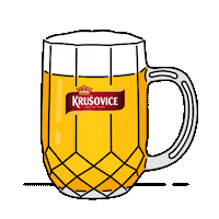 Beer Cheers Sticker by Krusovice