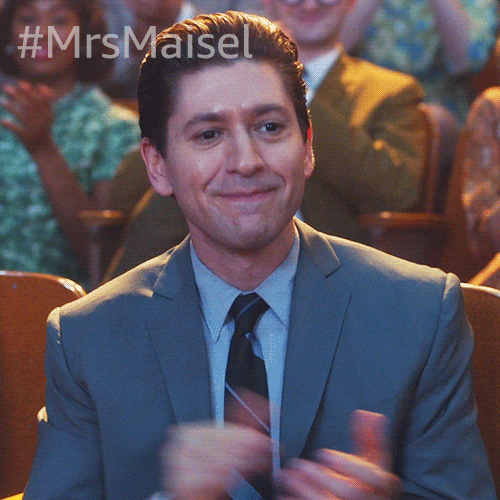 Michael Zegen Applause GIF by The Marvelous Mrs. Maisel