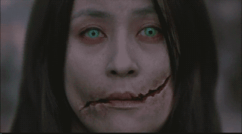 slit mouthed woman horror GIF by Shudder