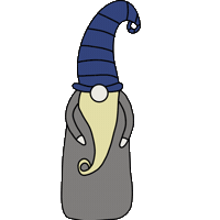 Gnome Knitting Sticker by KathieKreativ