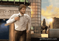 morphin running superhero badass dc comics GIF
