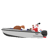Santa Claus Christmas Sticker by Alumax Boats
