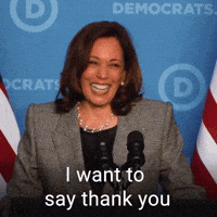 I want to say thank you to everybody in this room.