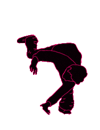 Excited Hip-Hop Sticker