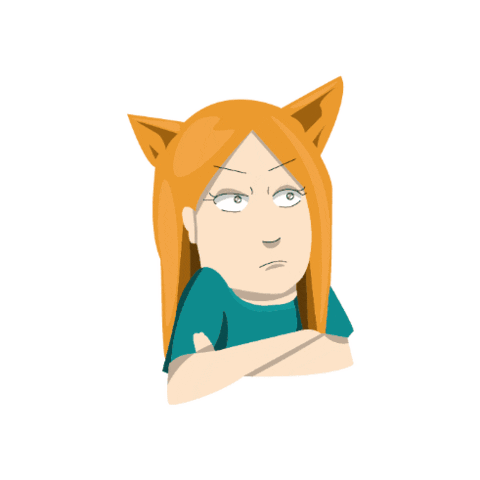 nyankou no nope i do not like nyankouav Sticker