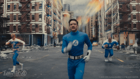 Fantastic Four Running GIF by Marvel Studios