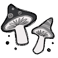 Garden Mushroom Sticker
