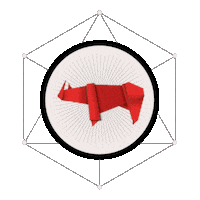 The_Paper_Rhino_Co animation logo illustration graphic design Sticker