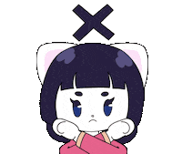 jeyi_ch cat no kawaii nope Sticker