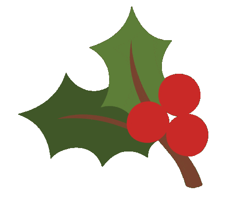 Christmas Holly Sticker by Erstwilder