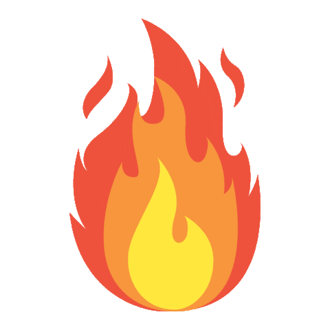Fire Burn Sticker by Kamila Zaczek-Klimek