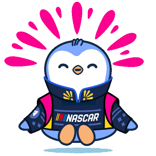 Meditating Race Driver Sticker by Pudgy Penguins