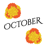 Flowers October Sticker by Erstwilder