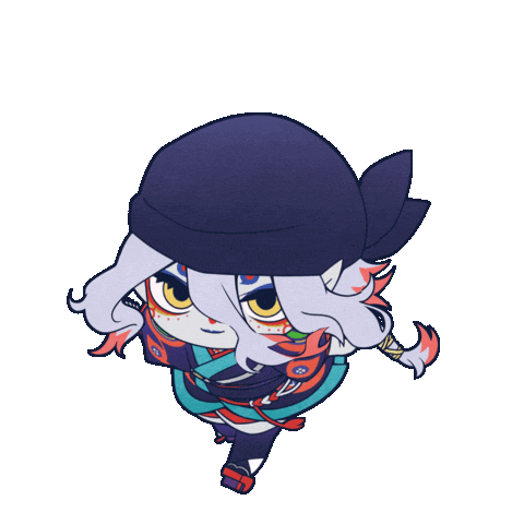 Kusuriuri Twinengine Sticker by Mononoke_The_Movie